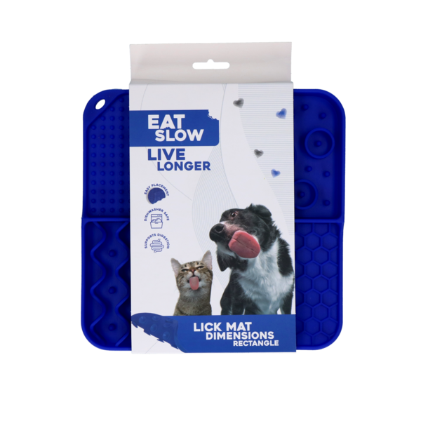 Eat Slow Live Longer Lick Mat Dimensions Rectangle