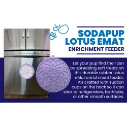 Sodapup Lickmat Lotus m. sugekopper &#150;  Light Purple 