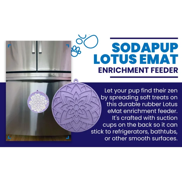 Sodapup Lickmat Lotus m. sugekopper &#150;  Light Purple 