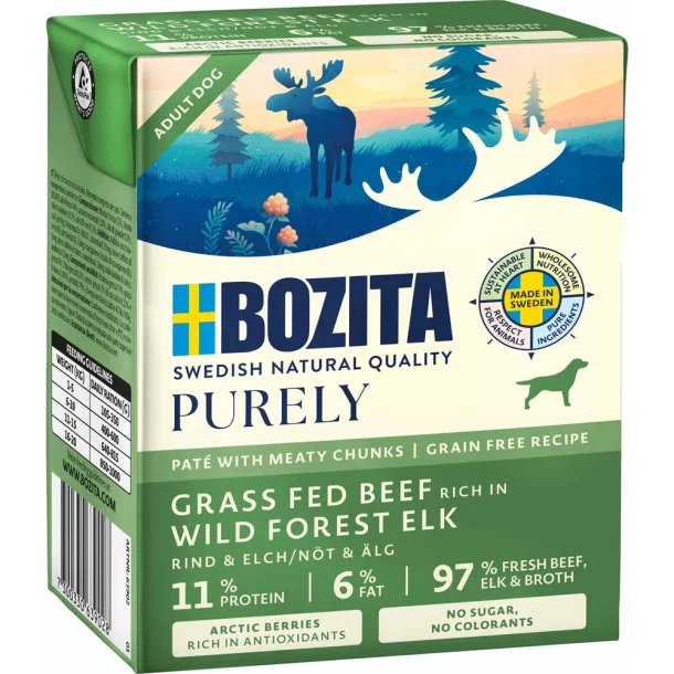 Bozita - Purely Pate, Vild Skovelg - 370g