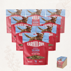Favoritpakke - Carnilove - Crunchy Snack, Laks &amp; Bl�b�r, 8x200 gram