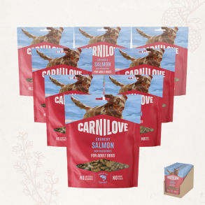 Favoritpakke - Carnilove - Crunchy Snack, Laks & Bl�b�r, 8x200 gram