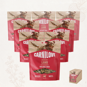 Favoritpakke - Carnilove - Crunchy Snack, Lam & Traneb�r, 8x200 gram