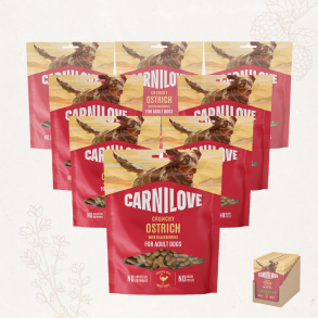 Favoritpakke - Carnilove - Crunchy Snack, Struds & Bromb�r, 8x200 gram