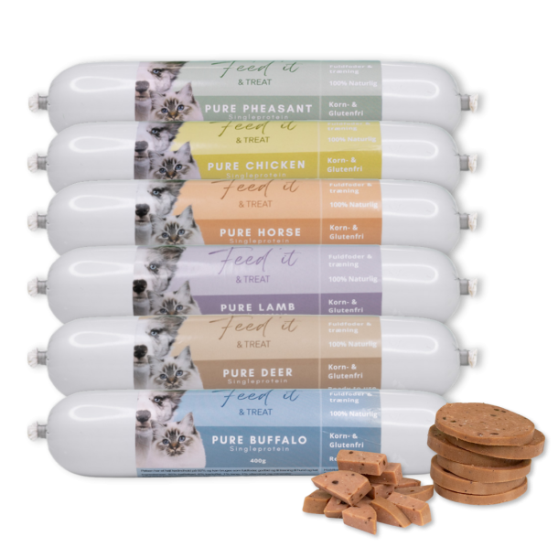 Smagspakke - Feed'it &amp; Treat mix - 6 x 400 gram