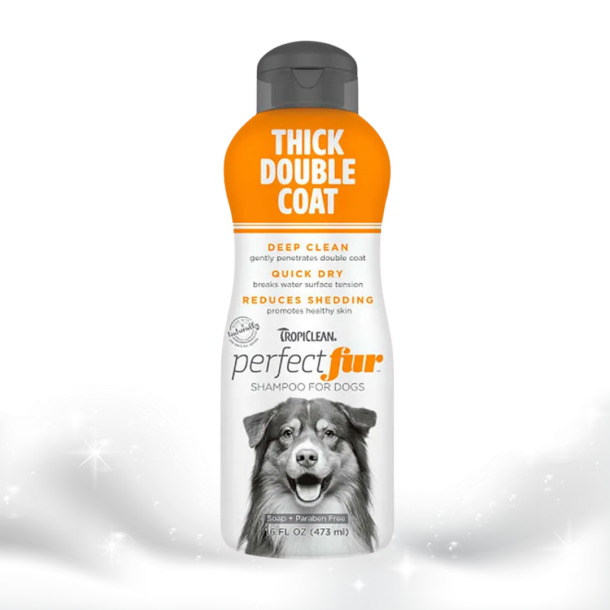 Tropiclean - Perfect Fur - Tyk dobbelt pels shampoo, 473ml