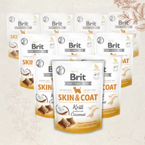 Favoritpakke - Brit Care Functional Skin & Coat, Krill & Kokos - 10 X150 g