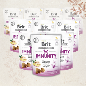 Favoritpakke - Brit Care Functional Immunity, Insekter & Ingefr - 10 X 150 g