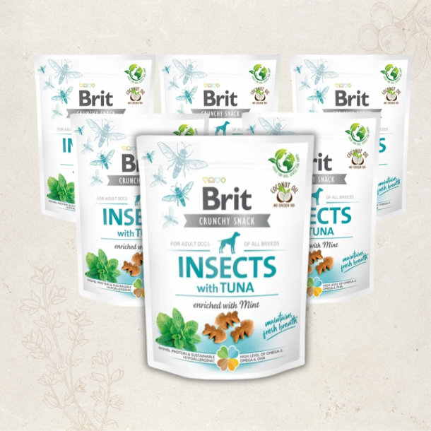 Favoritpakke - Brit Care Crunchy Cracker, Insekter, Tun &amp; Mint - 6 x 200 g
