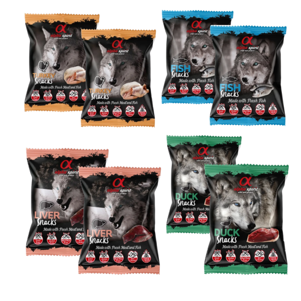 Snackcombo - Alpha Spirit 8 x 50 gram 