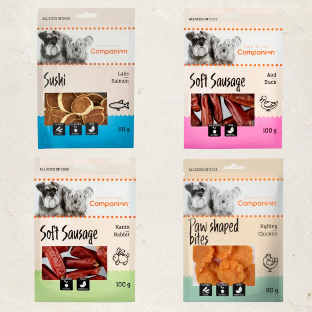 SnackCombo - 4x80 g Companion poser med snacks