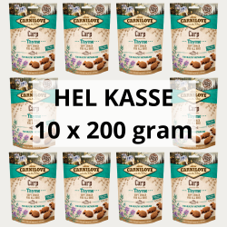 HEL KASSE - Carnilove Semi-Moist Godbidder, Karpe &amp; Timian - 10 x 200 gram