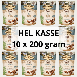 HEL KASSE - Carnilove Semi-Moist Godbidder, rred &amp; Dild - 10 x 200 gram