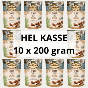 HEL KASSE - Carnilove Semi-Moist Godbidder, rred & Dild - 10 x 200 gram
