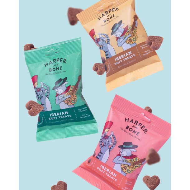 Harper &amp; Bone - Iberico Softies, Kylling &amp; Kalkun