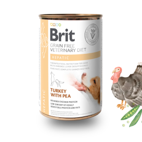 Brit - GF Vet Diet V�dfoder, Leverproblematikker - 400 g