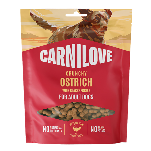 Carnilove - Crunchy Snack, Struds &amp; Bromb�r, 200 gram