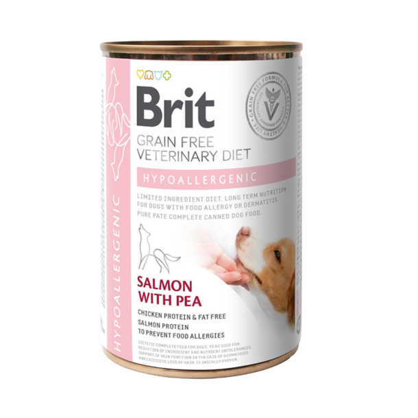 Brit - GF Hypoallergenic Vet Diet V�dfoder, Laks - 400 g