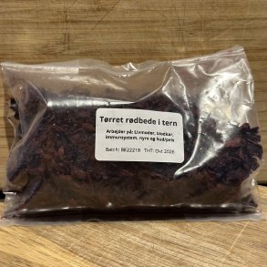 Trret Rdbede i tern 100g
