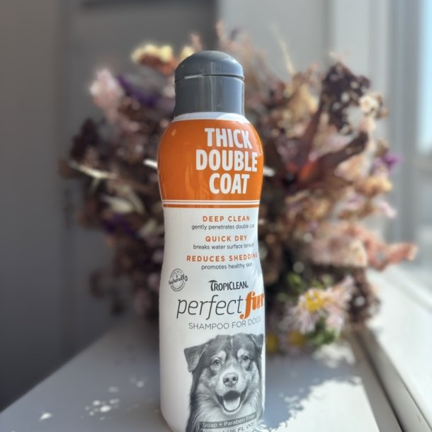 Defekt Emballage: Tropiclean - Perfect Fur - Tyk dobbelt pels shampoo, 473ml