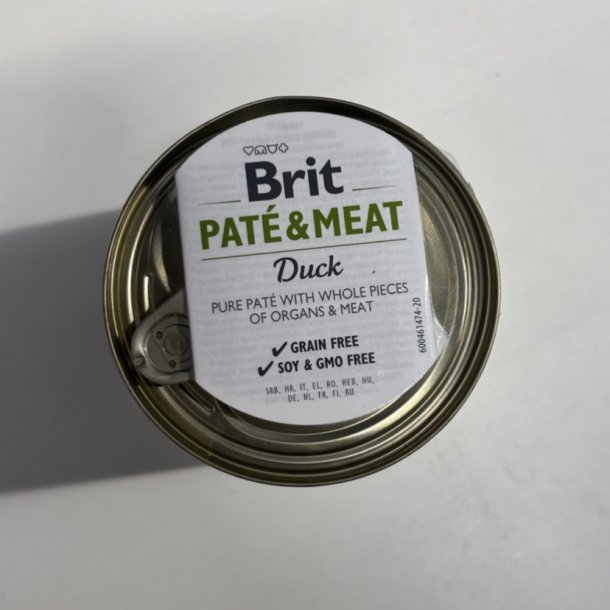 Defekt emballage: Brit Pat� &amp; Meat V�dfoder, And - 400 g 