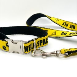 I NEED SPACE - Hundehalsbnd, Gul