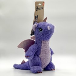 Ozami - Dino Bamse med Vinger, Lilla - 34cm