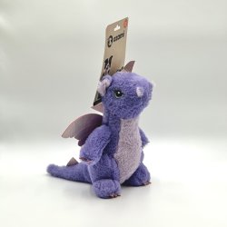 Ozami - Dino Bamse med Vinger, Lilla - 34cm