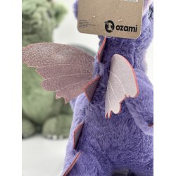 Ozami - Dino Bamse med Vinger, Lilla - 34cm
