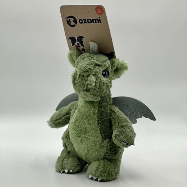 Ozami - Dino Bamse med Vinger, Gr�n - 34cm