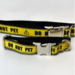 DO NOT PET - Hundehalsbnd, Gul