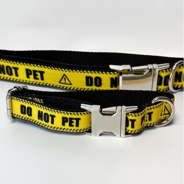 DO NOT PET - Hundehalsbnd, Gul