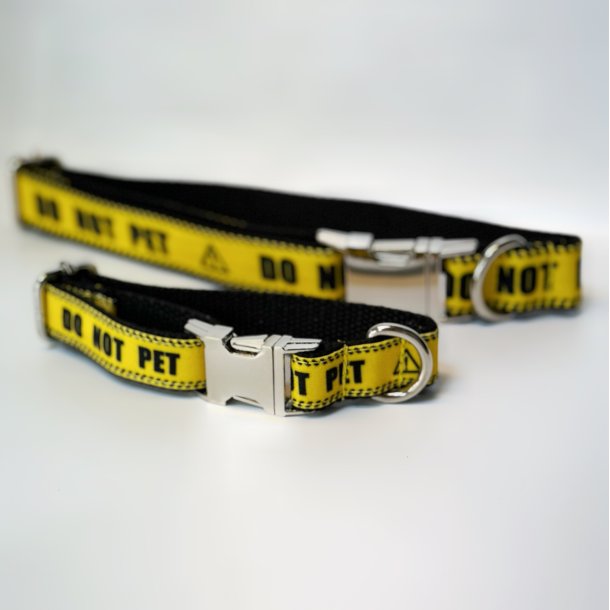 DO NOT PET - Hundehalsbnd, Gul