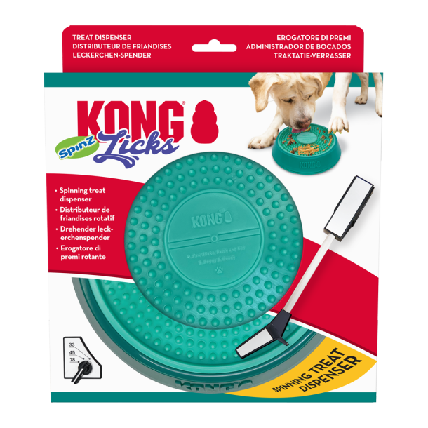 KONG Lick Spinz - Roterende slikkemtte til hunde