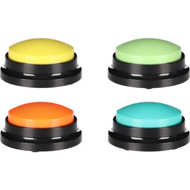 Kommunikationsknapper Til Hund - Optag Selv Lyden, 4-pak