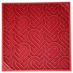 Sodapup Lickmat Heart Large - Rd