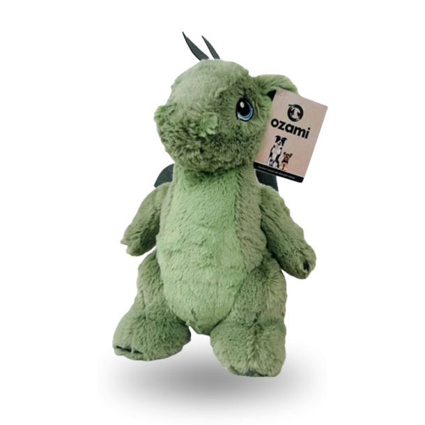 Ozami - Dino Bamse med Vinger, Gr�n - 34cm