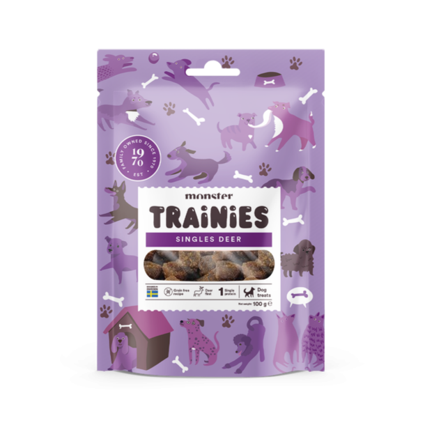 Monster - Treats Trainies Hjort, 100G