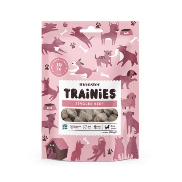 Monster - Treats Trainies okse, 100G