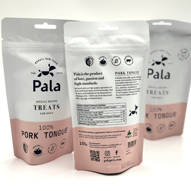 PALA TREATS 100% Svinetunge, 100g