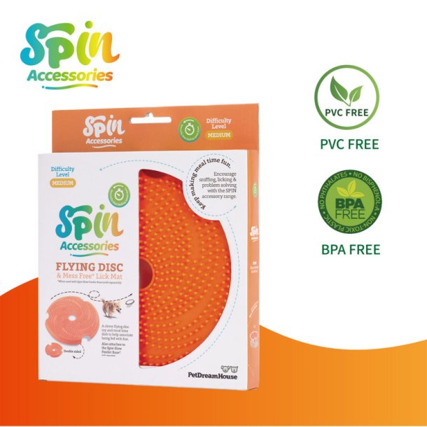 PetDreamHouse - Spin slikkem�tte Disc, Orange