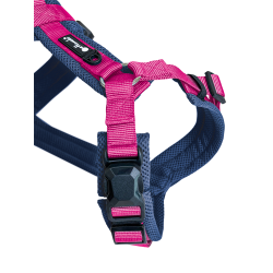 Petlando Y-Comfort Magnetech Hundesele - Fuchsia/Navy