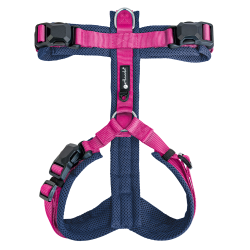 Petlando Y-Comfort Magnetech Hundesele - Fuchsia/Navy