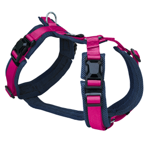 Petlando Y-Comfort Magnetech Hundesele - Fuchsia/Navy