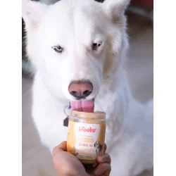 Peanutbutter til hunde m. banan &amp; h�rfr� - 300 g