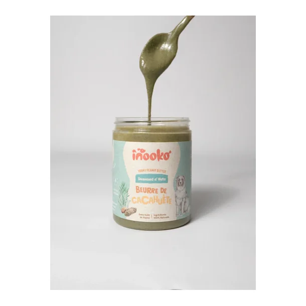 Peanutbutter til hunde m. Spirulina &amp; Kelp - 300 g