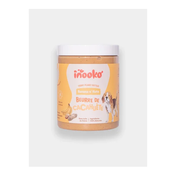 Peanutbutter til hunde m. banan &amp; h�rfr� - 300 g