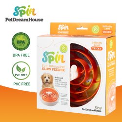 PetDreamHouse - Spin Interactive Slow Feeder Sk�l, Spiral Level 3 Startpakke