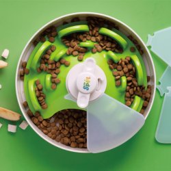 PetDreamHouse - Spin Interactive Slow Feeder Sk�l, UFO Maze Level 3 startpakke