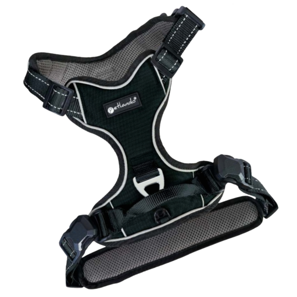 Petlando - Outdoor Magnetech Hundesele, Sort/ Gr�